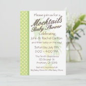 Mocktail Baby shower Invitation (N) Kaart (Staand voorkant)