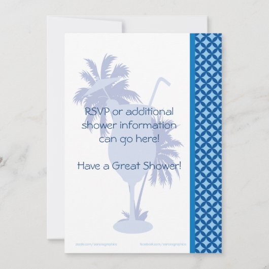 Mocktail Baby Shower - Uitnodiging (Achterkant)