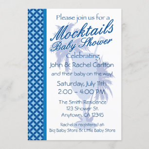 Mocktail Baby Shower - Uitnodiging