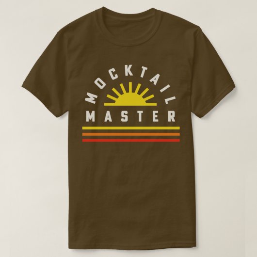 Mocktail Bar Bartender Recepten Mocktail Master 1 T-shirt (Design voorkant)