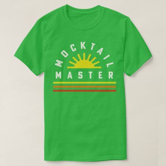 Mocktail Bar Bartender Recepten Mocktail Master 1 T-shirt (Design voorkant)
