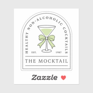 Mocktail niet-alcoholische cocktail alcoholvrije p sticker