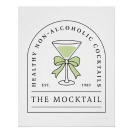 Mocktail niet-alcoholische drank alcoholvrije cock perfect poster