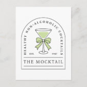 Mocktail non alcoholic cocktail alcohol free party briefkaart (Voorkant)