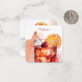 Mocktail Recept Virgin S. Temple Party Favor Notitiekaartje (Voorkant / Achterkant in situ)