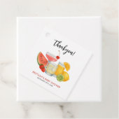 Mocktail Zomer Baby shower Modern Bedankt Bedankjes Labels (In situ)