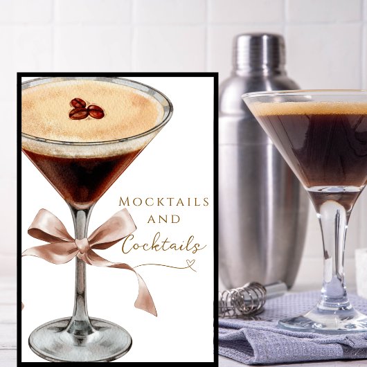 Mocktails Cocktails Espresso Martini Vrijgezellenf Poster
