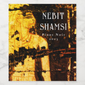 Mockup Ancient Egypt Custom Gold Wine Labs Wijn Etiket (Enkel label)