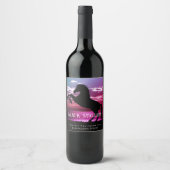 Mockup Black Stallion Custom Wine Labels Wijn Etiket (Voorkant)