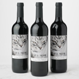 Mockup Cat's Meow Custom Wine Labels Wijn Etiket