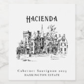 Mockup Estate aangepaste wijnlabels Wijn Etiket (Enkel label)