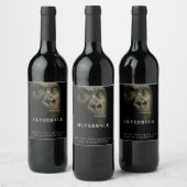 Mockup Gold Gorilla Silverback Custom Wine Labels Wijn Etiket (Flessen)