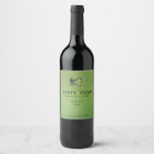 Mockup Happy Toad, Family Wine, Custom Wine Labels Wijn Etiket (Voorkant)
