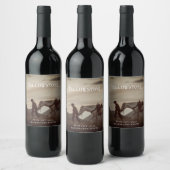 Mockup Ranch, Paard, Sunset aangepaste wijnlabels Wijn Etiket (Flessen)