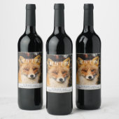Mockup Red Fox Custom Wine Labels Wijn Etiket (Flessen)
