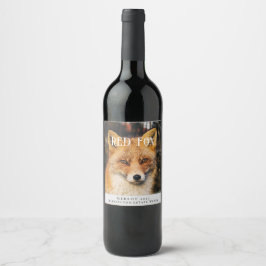 Mockup Red Fox Custom Wine Labels Wijn Etiket