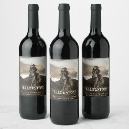 Mockup Yellowstone Westerne Etiketten voor aangepa