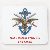 MOD10, HM ARMED FORCES VETERAN MUISMAT (Voorkant)