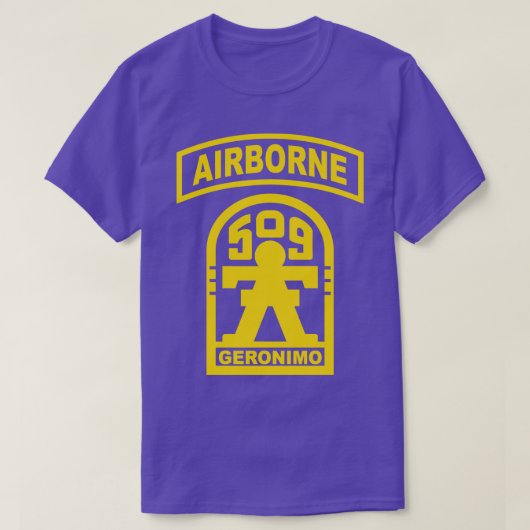 MOD1 Geronimo 509e parachute infanterie T-shirt (Design voorkant)
