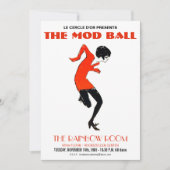 Mod 1960: Dance Party  Uitnodiging (Voorkant)