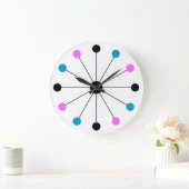Mod 1960s Retro wandklok (Huis)