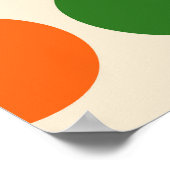 Mod 1970s Retro geometrisch ontwerp Poster (Hoek)