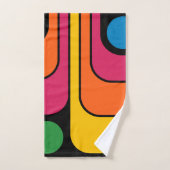Mod 1970s Retro Stijl Geometrisch Ontwerp Bad Handdoek (Handdoek)