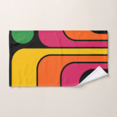 Mod 1970s Retro Stijl Geometrisch Ontwerp Bad Handdoek (Handdoek)