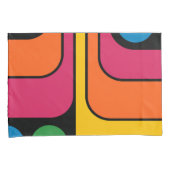 Mod 1970s Retro Stijl Geometrisch Ontwerp Kussensloop (Voorkant-Rechts)