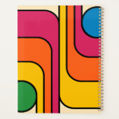 Mod 1970s Retro Stijl Geometrisch Ontwerp Planner (Achterkant)