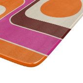 Mod 1970s Retro Stijl Geometrisch Ontwerp Snijplank (Hoek)