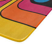 Mod 1970s Retro Stijl Geometrisch Ontwerp Snijplank (Hoek)