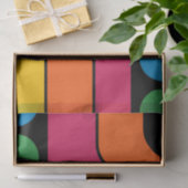 Mod 1970s Retro Stijl Geometrisch Ontwerp Tissuepapier (Geschenk)