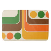 Mod 1970s Retro Style Geometrisch ontwerp Badmat (Voorkant)