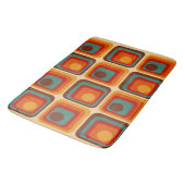Mod 1970s Retro Style Geometrisch ontwerp Badmat (Gekanteld)
