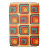 Mod 1970s Retro Style Geometrisch ontwerp Badmat (Voorkant Verticaal)