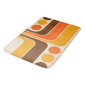 Mod 1970s Retro Style Geometrisch ontwerp Badmat (Gekanteld)