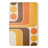 Mod 1970s Retro Style Geometrisch ontwerp Badmat (Voorkant Verticaal)