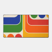 Mod 1970s Retro Style Geometrisch ontwerp Bureaumat (Voorkant)