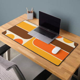 Mod 1970s Retro Style Geometrisch ontwerp Bureaumat