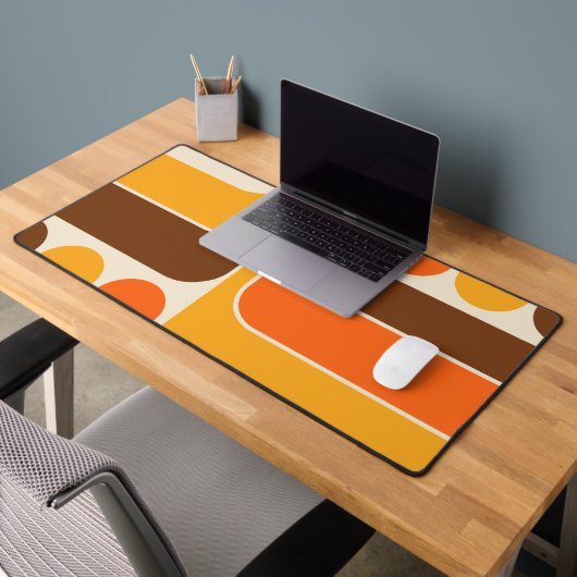 Mod 1970s Retro Style Geometrisch ontwerp Bureaumat (Kantoor 2)