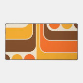 Mod 1970s Retro Style Geometrisch ontwerp Bureaumat (Voorkant)