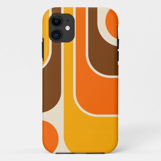 Mod 1970s Retro Style Geometrisch ontwerp Case-Mate iPhone Case (Achterkant)
