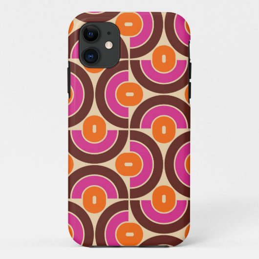 Mod 1970s Retro Style Geometrisch ontwerp Case-Mate iPhone Case (Achterkant)