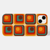 Mod 1970s Retro Style Geometrisch ontwerp Case-Mate iPhone Case (Achterkant (horizontaal))