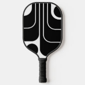 Mod 1970s Retro Style Geometrisch ontwerp Pickleball Paddle (Voorkant)