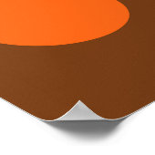 Mod 1970s Retro Style Geometrisch ontwerp Poster (Hoek)