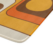Mod 1970s Retro Style Geometrisch ontwerp Snijplank (Hoek)