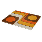 Mod 1970s Retro Style Geometrisch ontwerp Snijplank (Hoek)