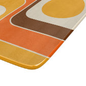 Mod 1970s Retro Style Geometrisch ontwerp Snijplank (Hoek)